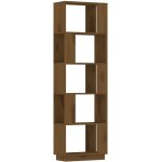 Bibliothque / cloison marron miel 51x25x163, 5 cm pin solide vidaxl