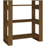 Bibliothèque / cloison marron miel 80x35x91 cm bois massif vidaxl Bibliothèque / cloison marron miel 80x35x91 cm bois massif vidaxl