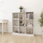 Vidaxl - biblioth�que / s�parateur de pi�ce, armoire de livres blanc 104x33, 5x110 cm pin