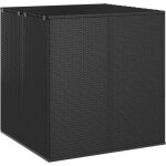 Vidaxl ? coffre de jardin en r�sine tress�e 100x97, 5x104 cm ? m�canisme de levage � gaz ? sac int�rieur ...