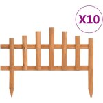 Bordure de jardin 10 pcs bois de sapin 4, 4 m