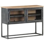 Buffet gris 100x30x70 cm bois d'acacia massif vidaxl