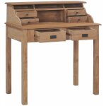 Vidaxl - bureau 90x50x100 cm en bois de teck solide