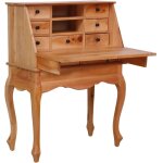 Vidaxl - bureau secrtaire 78x42x103 cm bois d'acajou massif