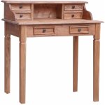 Bureau d'�criture et tiroirs 90x50x101 cm bois massif d'acajou vidaxl