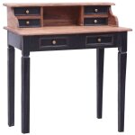 Bureau d'�criture et tiroirs 90x50x101 cm bois massif d'acajou vidaxl