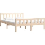 Cadre de lit sans matelas bois massif vidaxl