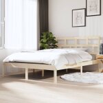 Cadre de lit bois de pin massif 140x190 cm vidaxl
