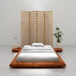 Vidaxl - cadre de lit futon japonais sans matelas bois massif 100x200 cm