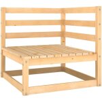 Vidaxl - canapés d'angle de jardin 2 pcs bois de pin massif Vidaxl - canapés d'angle de jardin 2 pcs bois de pin massif