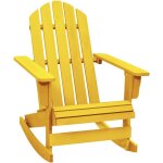 Vidaxl - chaise  bascule de jardin adirondack bois de sapin jaune
