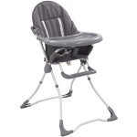 Vidaxl - chaise haute pour bb gris et blanc