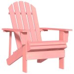 Vidaxl - chaise de jardin adirondack bois de sapin massif rose