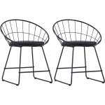 Vidaxl - ensemble de 2 chaises de restauration avec une session similaire disponible en diffrentes couleurs ...