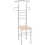 Chaise valet de nuit bois et m�tal design unique (lot de 2) vidaxl