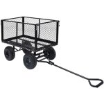 Vidaxl - chariot � main de jardin noir 350 kg