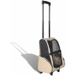Chariot polyvalent pliable pour animaux de compagnie beige