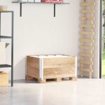 Vidaxl - colliers de palette 2 pcs 80x60 cm bois de pin solide