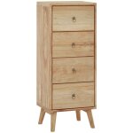 Commode 40x30x100 cm bois massif de teck vidaxl