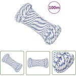 The living store - vidaxl corde de bateau blanc 4 mm 100 m polypropylène The living store - vidaxl corde de bateau blanc 4 mm 100 m polypropylène