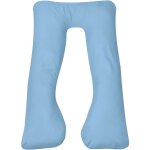 Coussin de grossesse 90 x 145 cm bleu clair