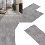 Vidaxl - dalles de plancher pvc 4, 46 m 3 mm autoadhsif marron ciment - carrelage pvc - dallettes de ...