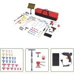 Vidaxl d�bosselage voiture - kit de d�bosselage sans peinture 80 pcs acier inoxydable