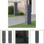 Vidaxl �clairage ext�rieur - lumi�re de chemin led solaire 2 pcs anthracite