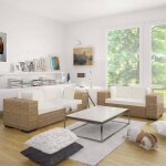 Vidaxl - ensemble de canap�s � 2 et � 3 places rotin v�ritable
