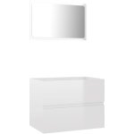Vidaxl - ensemble de meubles de bain 2 pcs blanc brillant agglom�r�