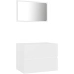 Vidaxl - ensemble de meubles de salle de bain 2 pcs blanc agglom�r�