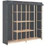 Garde - robe gris 173x40x170 cm tissu vidaxl