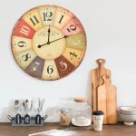 Horloge murale vintage colorée 60 cm vidaxl Horloge murale vintage colorée 60 cm vidaxl