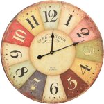 Horloge murale vintage colorée 60 cm vidaxl Horloge murale vintage colorée 60 cm vidaxl