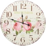 Horloge murale vintage fleur 60 cm Horloge murale vintage fleur 60 cm