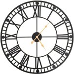 Vidaxl - horloge murale vintage avec mouvement à quartz métal 60 cm xxl Vidaxl - horloge murale vintage avec mouvement à quartz métal 60 cm xxl
