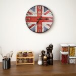 Horloge murale vintage royaume - uni 30 cm - vidaxl Horloge murale vintage royaume - uni 30 cm - vidaxl
