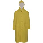 Manteau de pluie long impermable rsistant  capuche jaune xl vidaxl