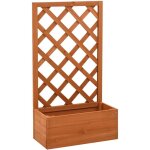 Vidaxl - jardini�re � treillis de jardin orange 50x25x90cm bois de sapin