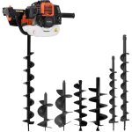 Vidaxl - jeu de perceuse de sol  tarire acier
