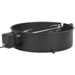 Vidaxl ? kit d'anneau de r�tissoire barbecue 57 cm ? acier �maill� et inox ? moteur puissant pour cuisson ...