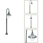 Vidaxl - lampadaire de jardin e27 120 cm aluminium vert fonc� - lampadaire de jardin - �clairage ext�rieur ...