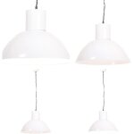 Vidaxl - lampe suspendue 25 w blanc rond 48 cm e27 - lampe suspendue - lampadaire - clairage intrieur ...