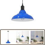Vidaxl - lampe suspendue réglable hauteur e27 bleu foncé ø 31 cm métal Vidaxl - lampe suspendue réglable hauteur e27 bleu foncé ø 31 cm métal