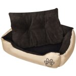 Lit pour chiens avec coussin rembourr taille m vidaxl