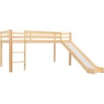 Vidaxl - lit mezzanine d'enfants toboggan et �chelle bois pin 97x208 cm