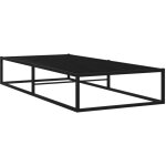 Vidaxl - lit avec une structure en m�tal noir bas disponible en diff�rentes tailles taille : 90 x 200 ...