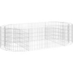 Vidaxl ? lit sur�lev� � gabion fer galvanis� 200x100x50 cm ? r�sistant � la rouille ? pour bordures solides ...
