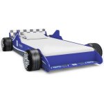 Lit voiture de course pour enfants 90 x 200 cm bleu vidaxl Lit voiture de course pour enfants 90 x 200 cm bleu vidaxl