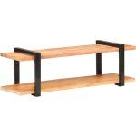 Meuble tv 130x40x40 cm bois d'acacia solide Meuble tv 130x40x40 cm bois d'acacia solide